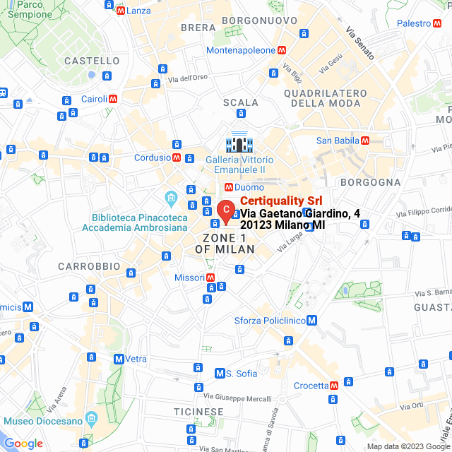 apri la mappa di Certiquality Srl