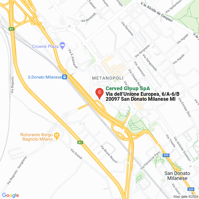 apri la mappa di Cerved Group SpA