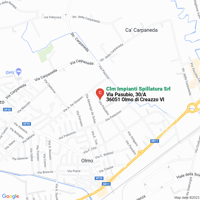 apri la mappa di Clm Impianti Spillatura Srl