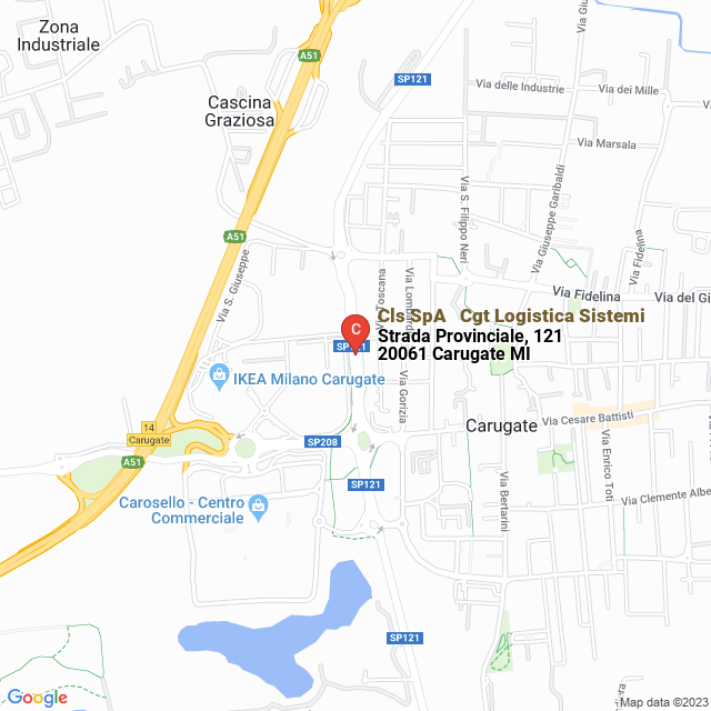 apri la mappa di Cls SpA - Cgt Logistica Sistemi