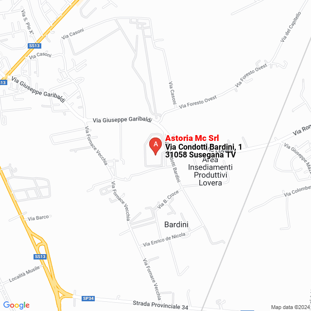 apri la mappa di Astoria Mc Srl