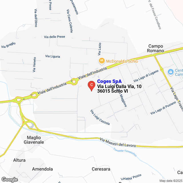 apri la mappa di Coges SpA