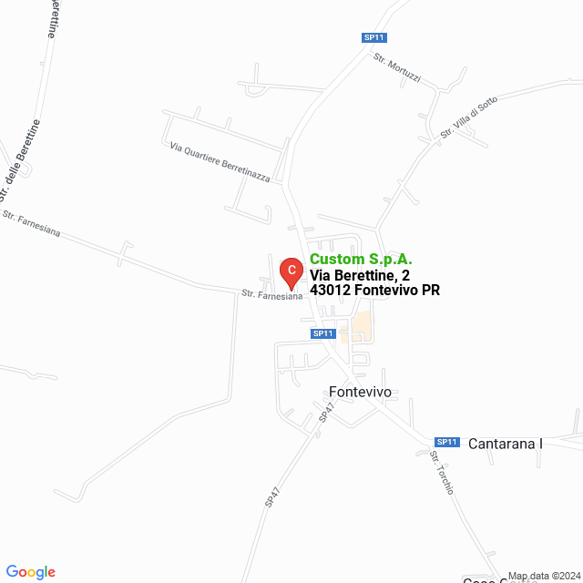 apri la mappa di Custom S.p.A.