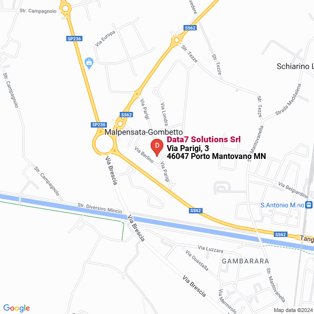 apri la mappa di Data7 Solutions Srl