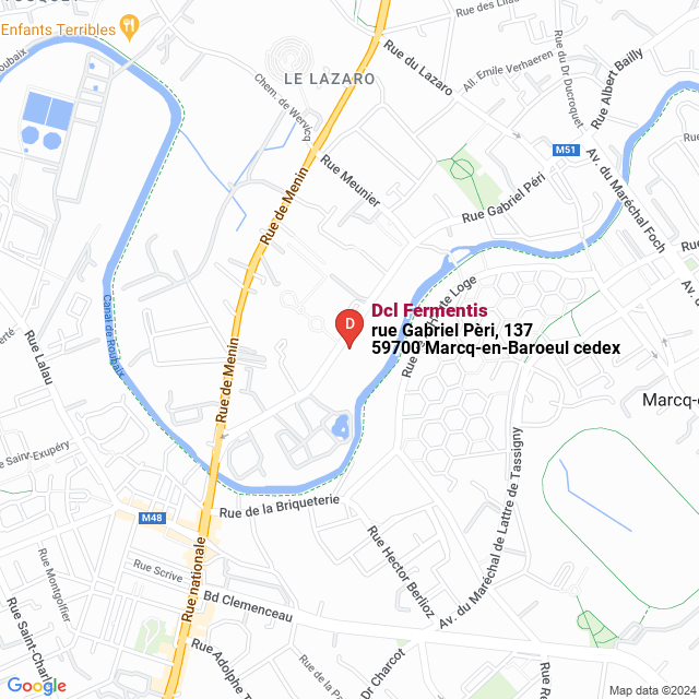 apri la mappa di Dcl Fermentis