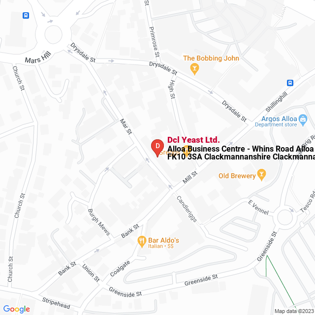 apri la mappa di Dcl Yeast Ltd.