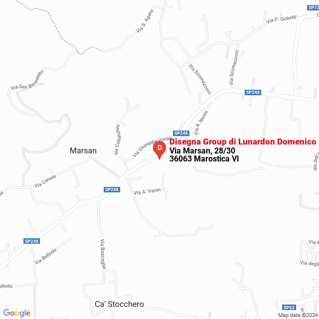 apri la mappa di Disegna Group di Lunardon Domenico