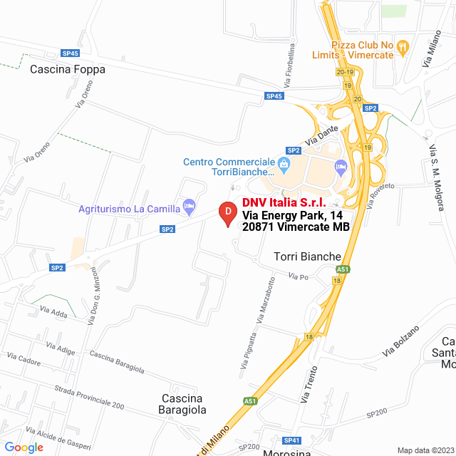 apri la mappa di DNV Italia S.r.l.