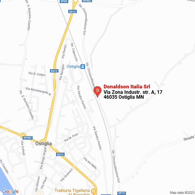 apri la mappa di Donaldson Italia Srl