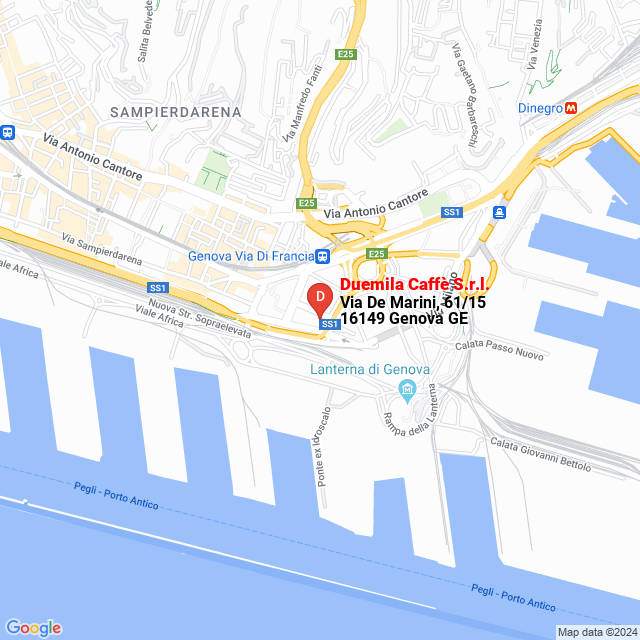 apri la mappa di Duemila Caffè S.r.l.