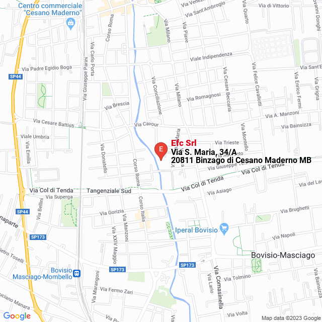 apri la mappa di Efc Srl