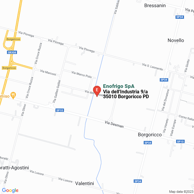 apri la mappa di Enofrigo SpA