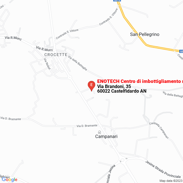 apri la mappa di ENOTECH Centro di imbottigliamento mobile