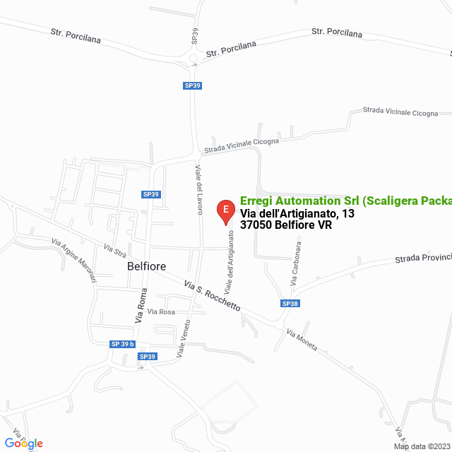 apri la mappa di Erregi Automation Srl (Scaligera Packaging)
