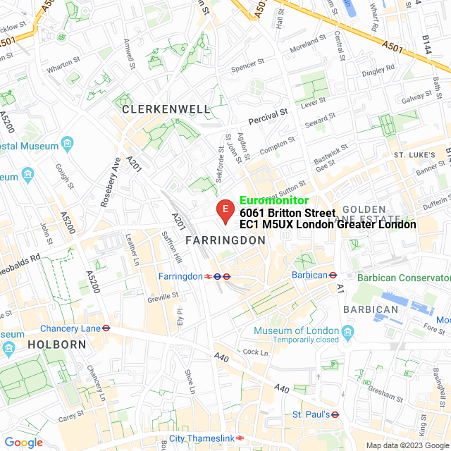 apri la mappa di Euromonitor