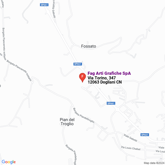 apri la mappa di Fag Arti Grafiche SpA