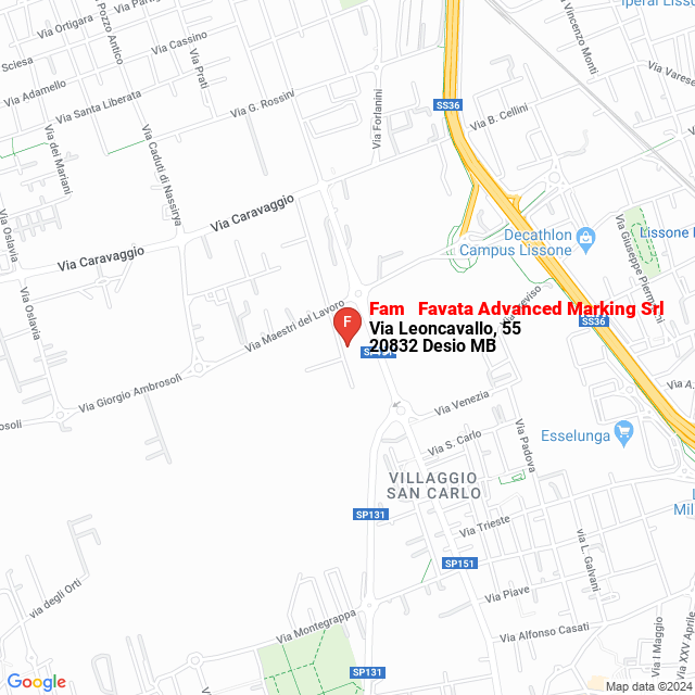 apri la mappa di Fam - Favata Advanced Marking Srl