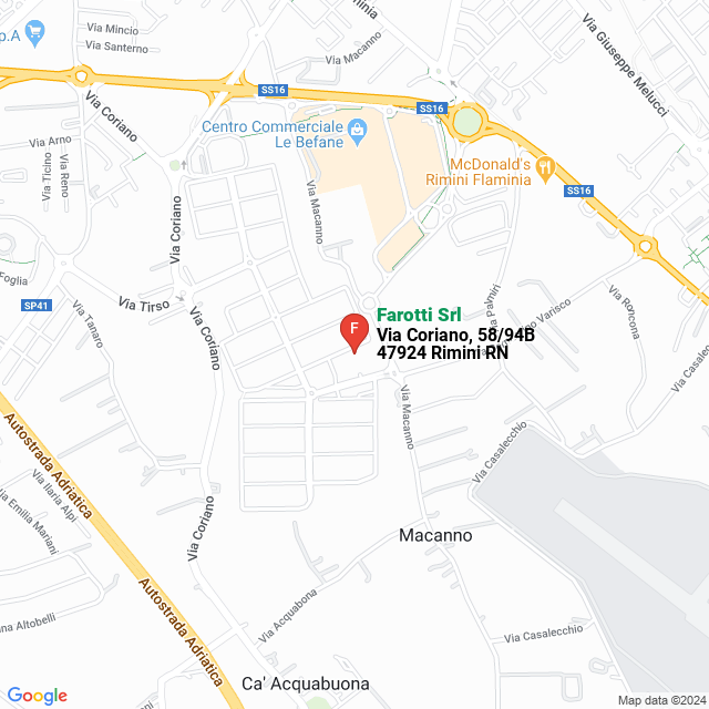 apri la mappa di Farotti Srl
