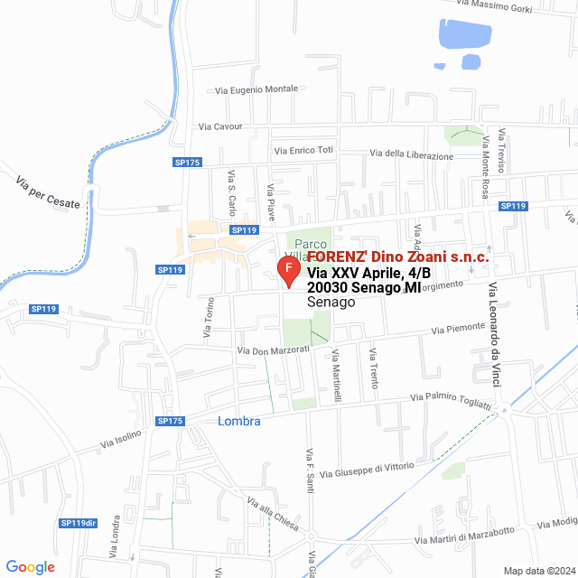 apri la mappa di FORENZ‘ Dino Zoani s.n.c.