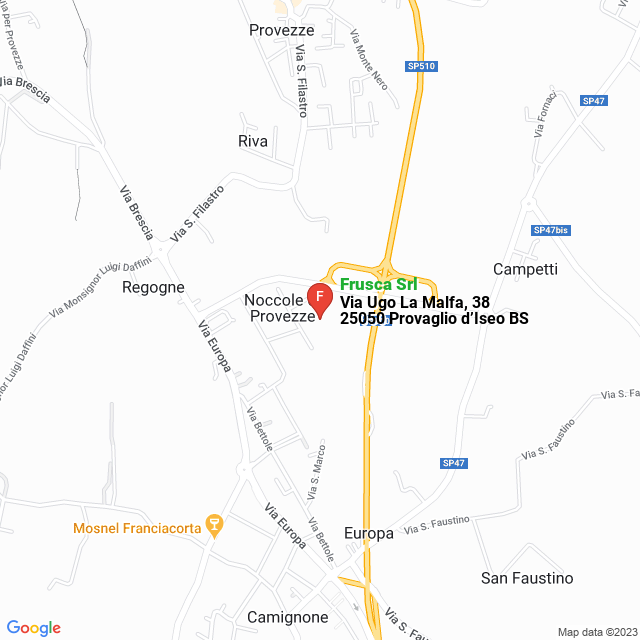 apri la mappa di Frusca Srl