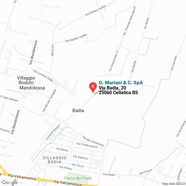 apri la mappa di G. Mariani & C. SpA