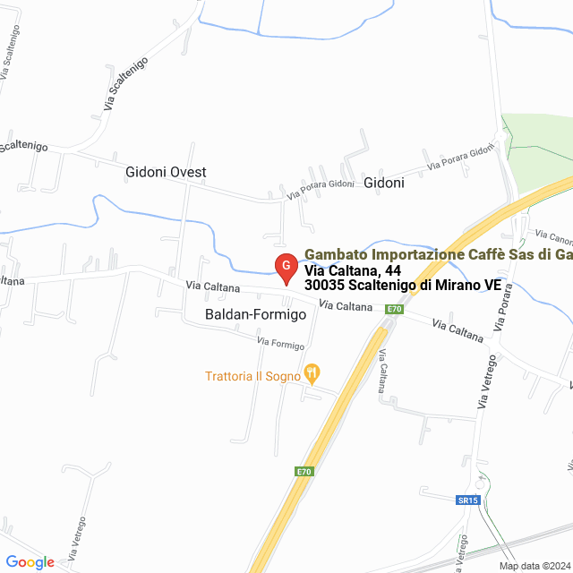 apri la mappa di Gambato Importazione Caffè Sas di Gambato Eldo & C.