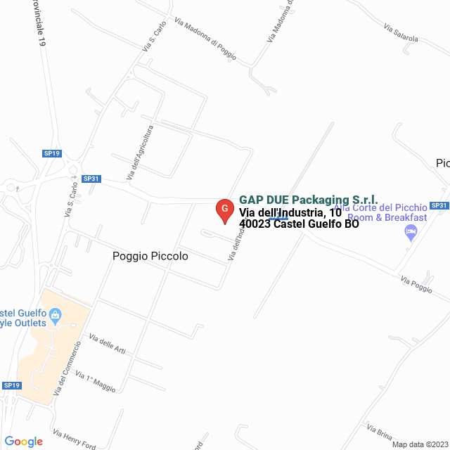 apri la mappa di GAP DUE Packaging S.r.l.