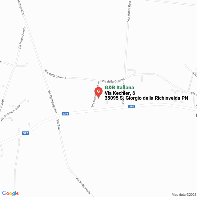 apri la mappa di G&B Italiana