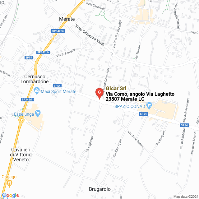 apri la mappa di Gicar Srl