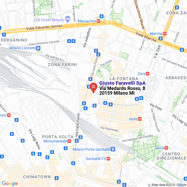 apri la mappa di Giusto Faravelli SpA