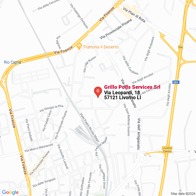 apri la mappa di Grillo Pods Services Srl