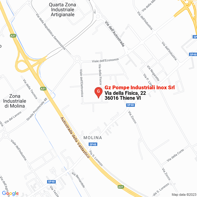 apri la mappa di Gz Pompe Industriali Inox Srl