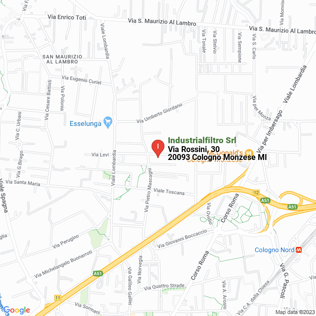 apri la mappa di Industrialfiltro Srl