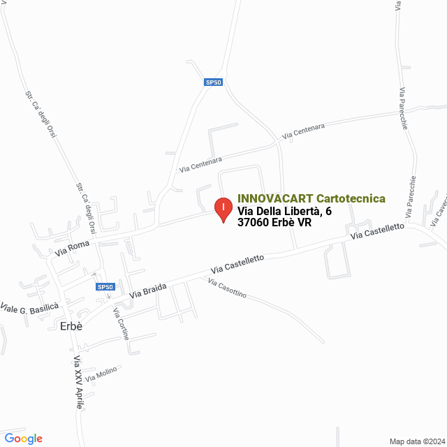 apri la mappa di INNOVACART Cartotecnica