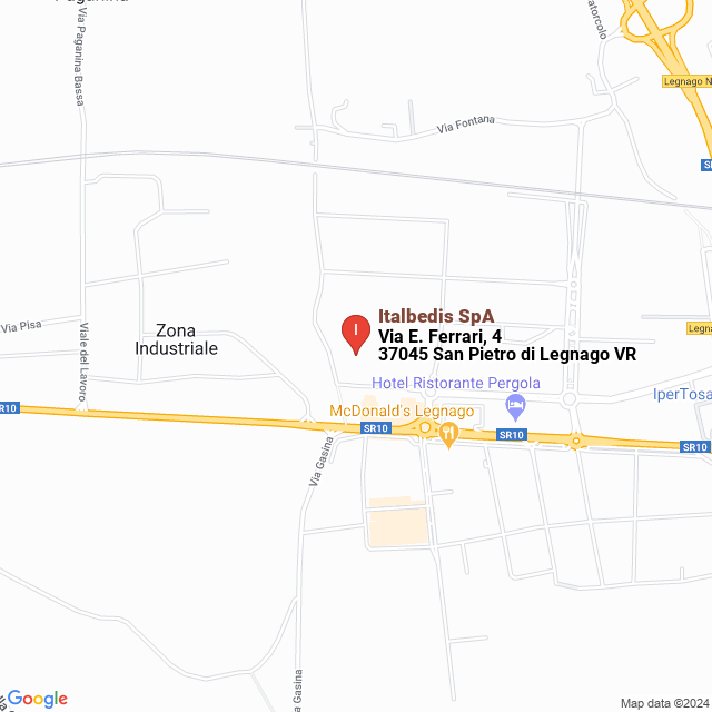 apri la mappa di Italbedis SpA