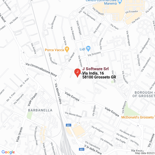 apri la mappa di J-Software Srl