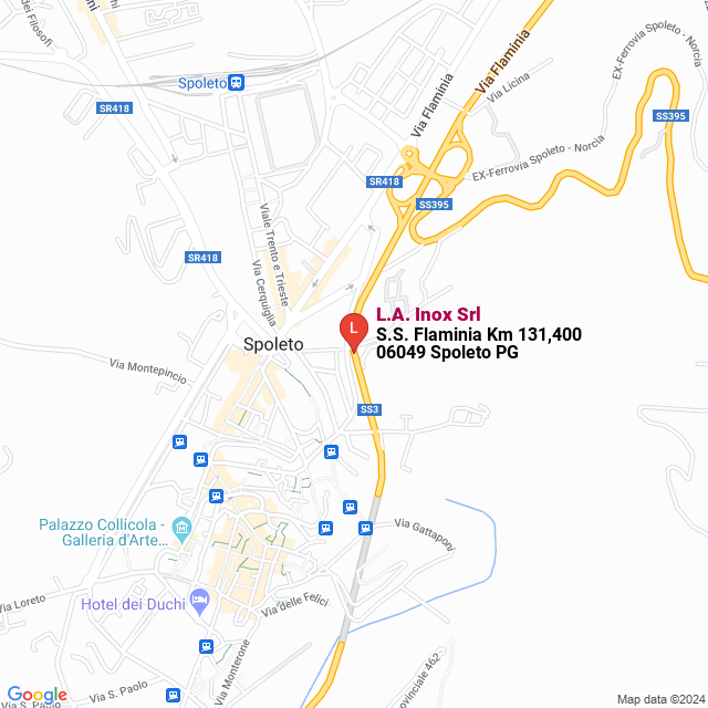 apri la mappa di L.A. Inox Srl