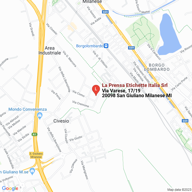 apri la mappa di La Prensa Etichette Italia Srl