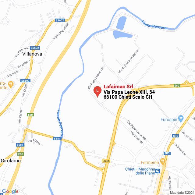 apri la mappa di Lafaimac Srl