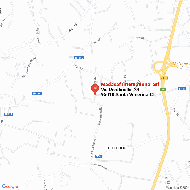 apri la mappa di Madacaf International Srl