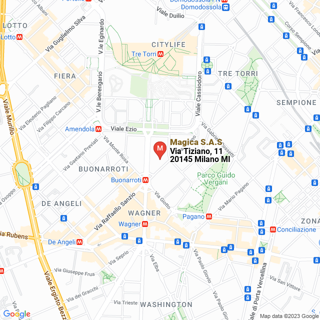 apri la mappa di Magica S.A.S