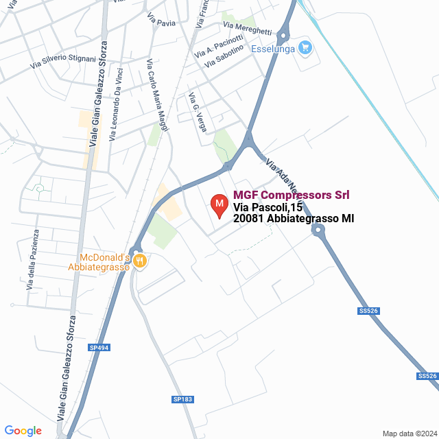 apri la mappa di MGF Compressors Srl
