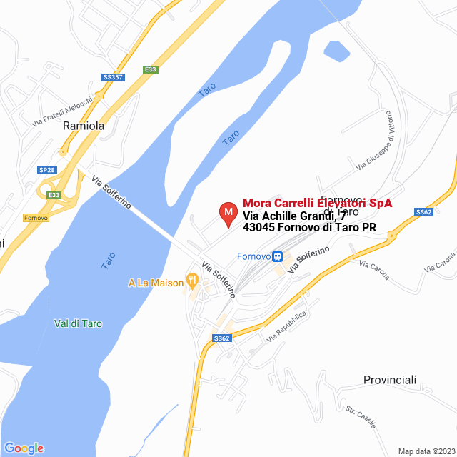 apri la mappa di Mora Carrelli Elevatori SpA