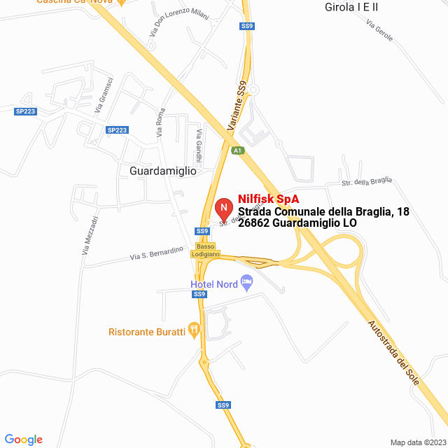 apri la mappa di Nilfisk SpA