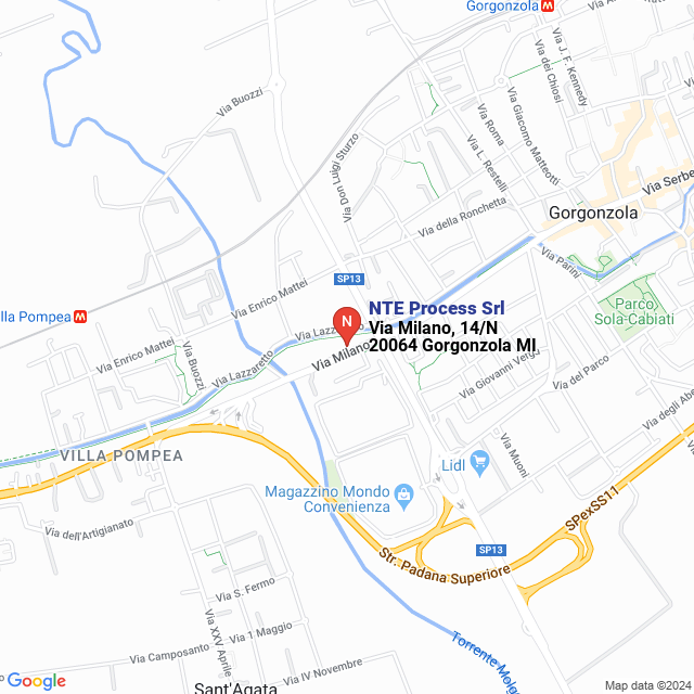apri la mappa di NTE Process Srl