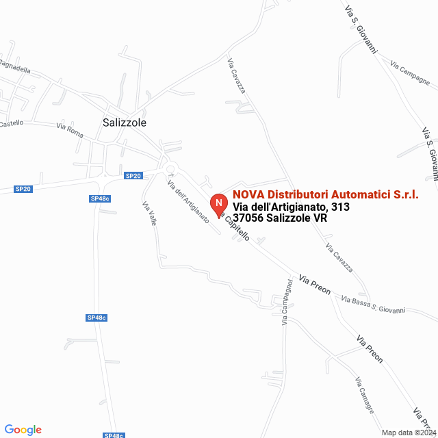apri la mappa di NOVA Distributori Automatici S.r.l.