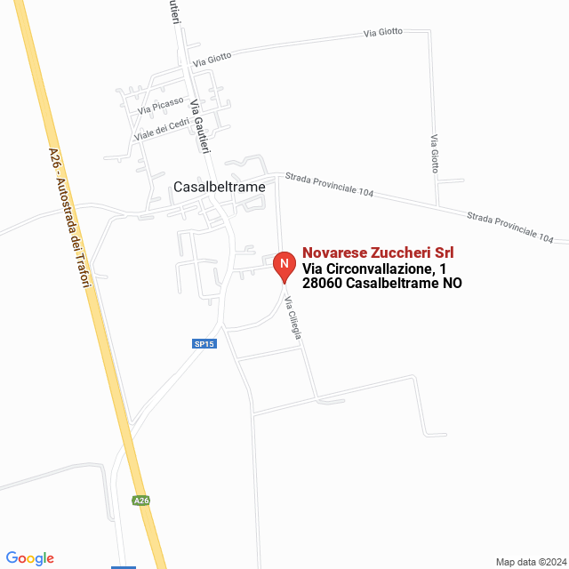 apri la mappa di Novarese Zuccheri Srl