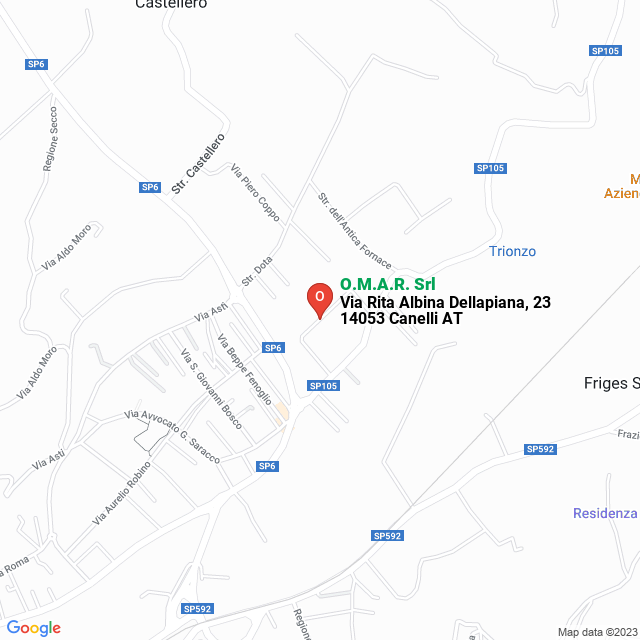 apri la mappa di O.M.A.R. Srl