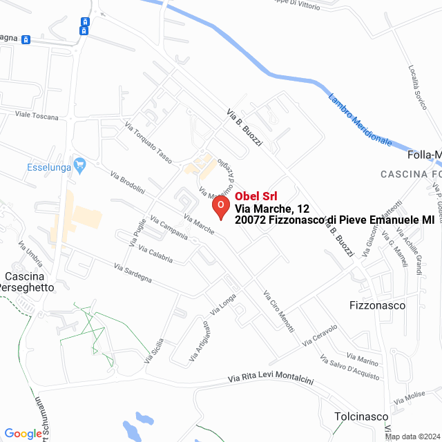 apri la mappa di Obel Srl