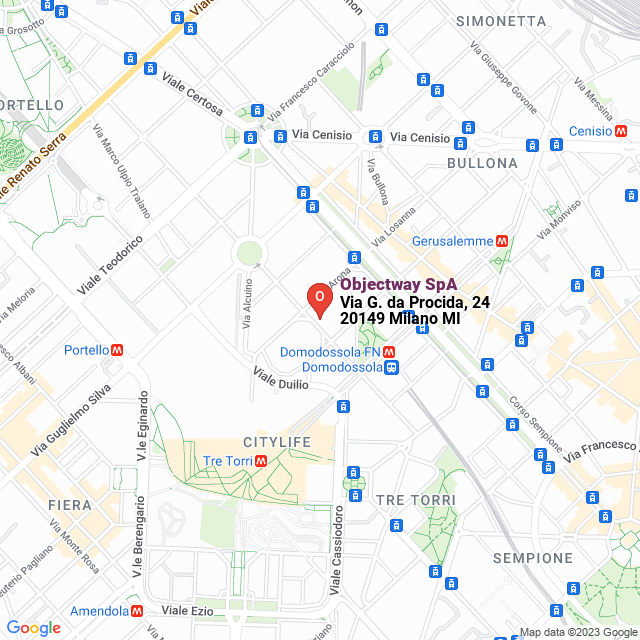 apri la mappa di Objectway SpA